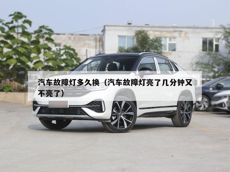 汽车故障灯多久换（汽车故障灯亮了几分钟又不亮了）