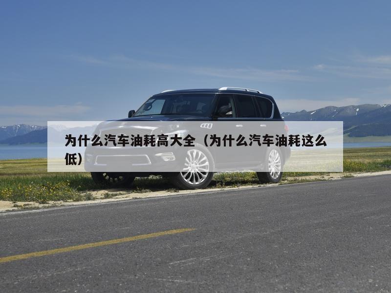 为什么汽车油耗高大全（为什么汽车油耗这么低）