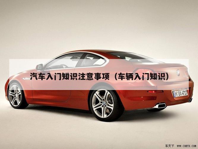 汽车入门知识注意事项(车辆入门知识)