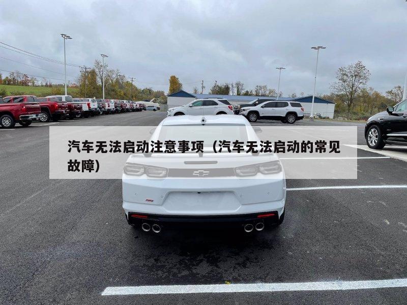 汽车无法启动注意事项（汽车无法启动的常见故障）