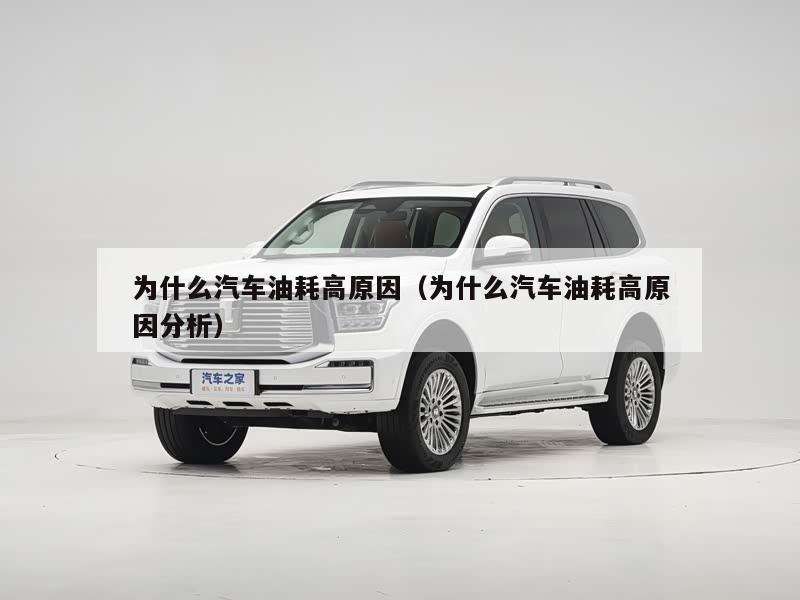 为什么汽车油耗高原因（为什么汽车油耗高原因分析）