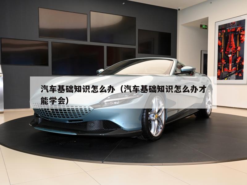 汽车基础知识怎么办（汽车基础知识怎么办才能学会）