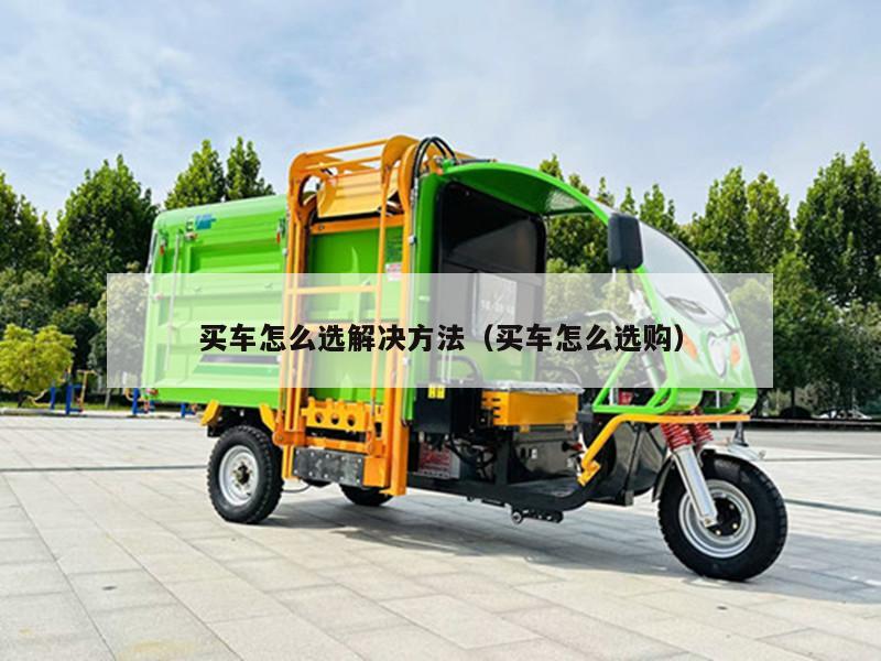 买车怎么选解决方法（买车怎么选购）