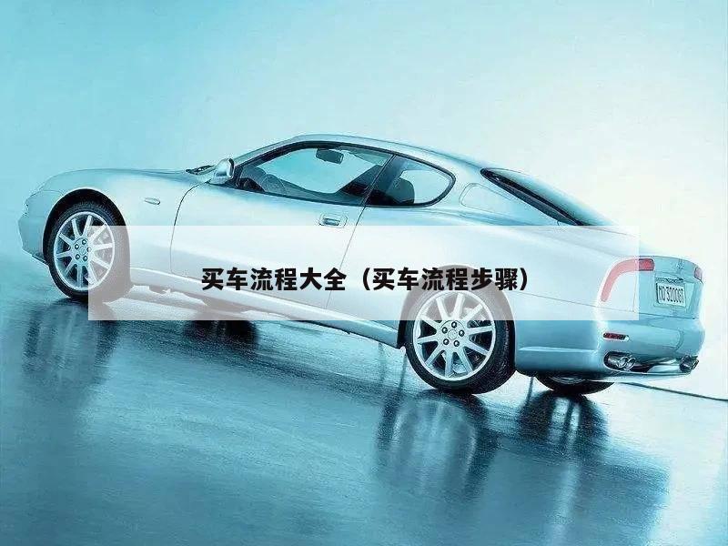 买车流程大全（买车流程步骤）