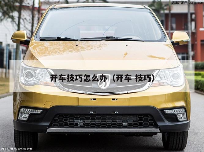 开车技巧怎么办（开车 技巧）