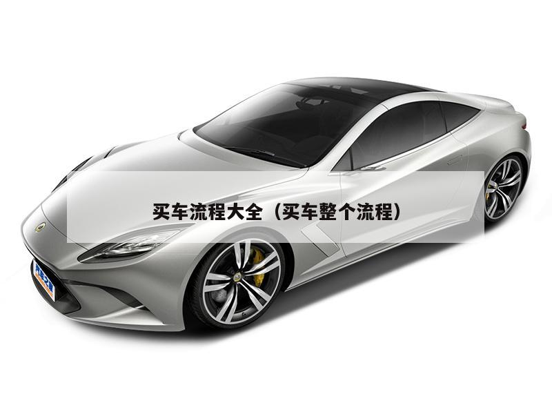 买车流程大全（买车整个流程）